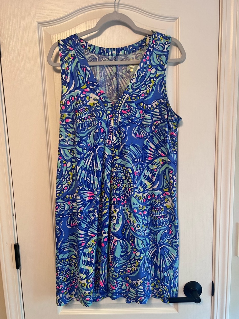 Lilly Pulitzer Amina V Neck Swing Dress in Ceviche Print